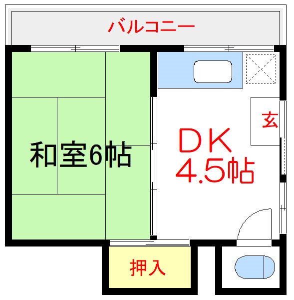 墨田区向島のマンションの間取り