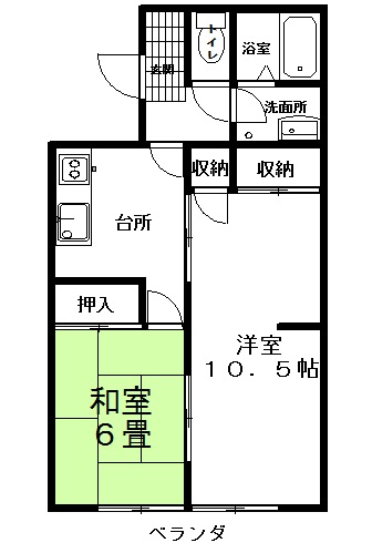 コーポ真栄の間取り