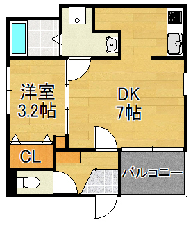 ハーモニーテラス山之内の間取り