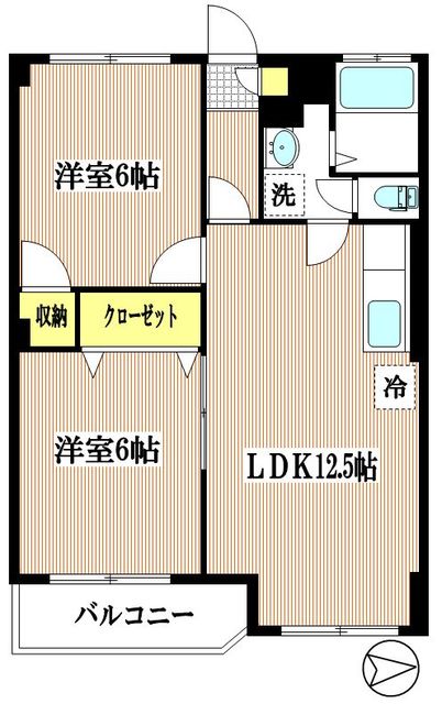 シャトレー新井の間取り