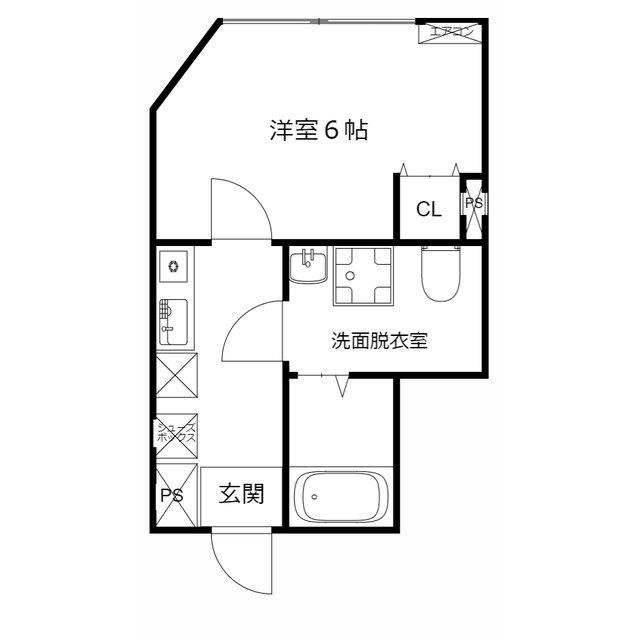 MQuarto獨協大学前IIの間取り