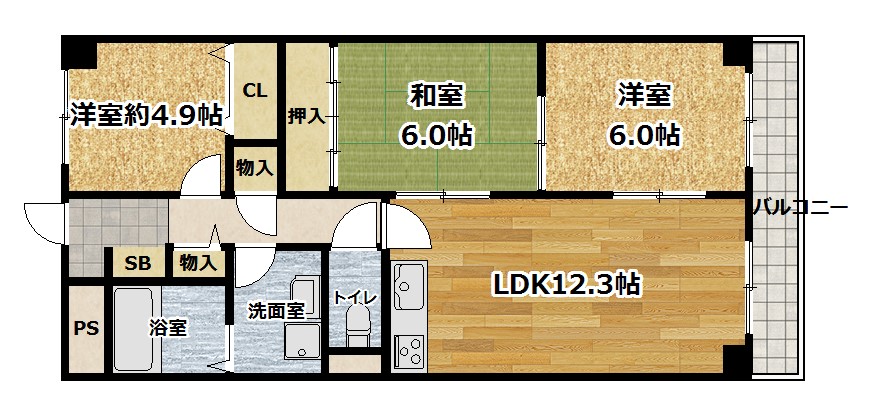 セブンマンションの間取り