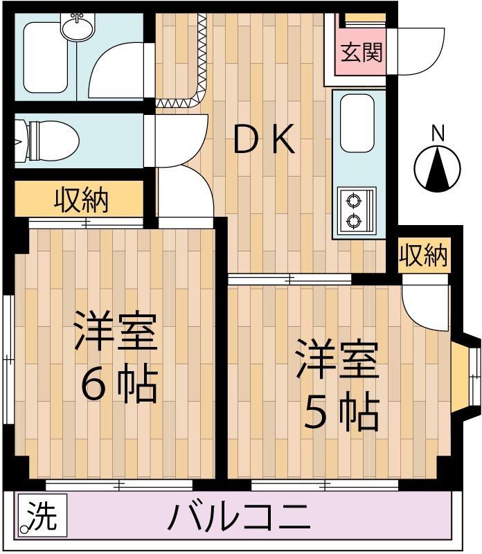 川崎市川崎区小田栄のマンションの間取り