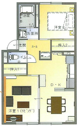 プレジール枝元の間取り