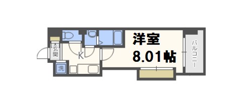 Luxe難波西IIの間取り