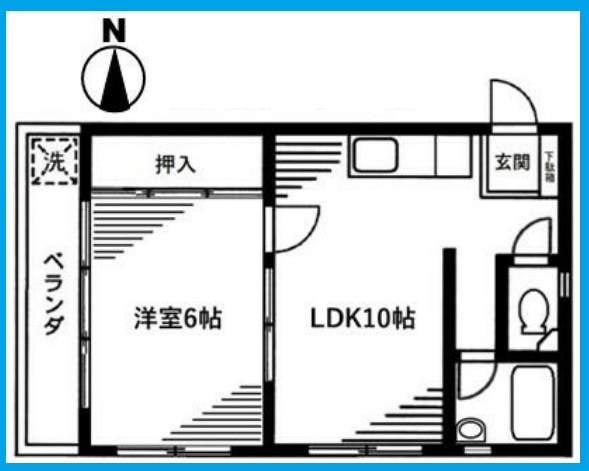 北区王子のマンションの間取り