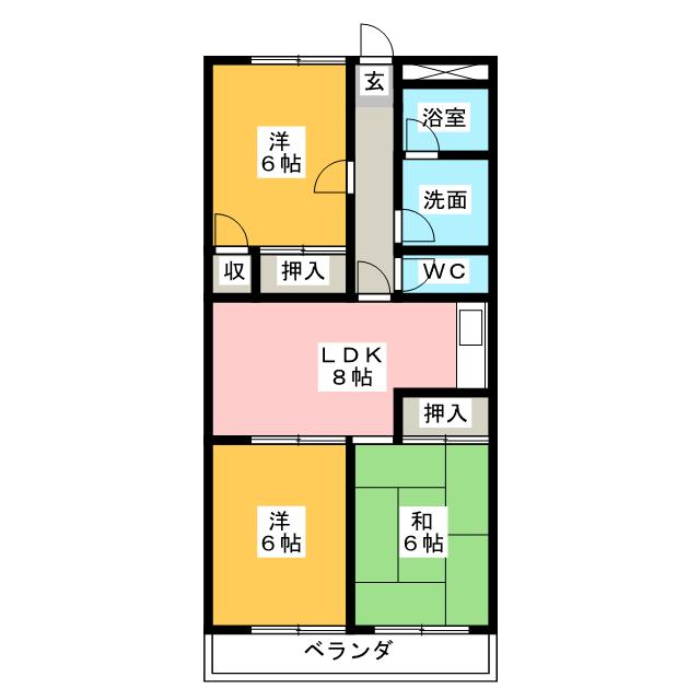 東長根壱番館の間取り