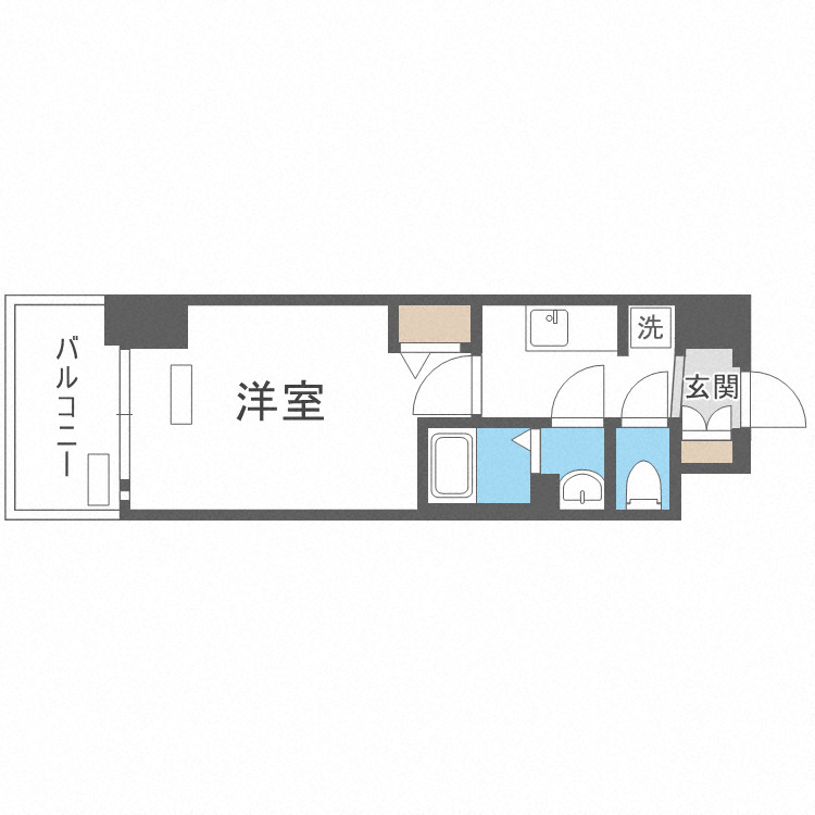 プレサンスOSAKADOMECITYクロスティの間取り