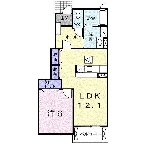 ヌーベルバーグＡの間取り