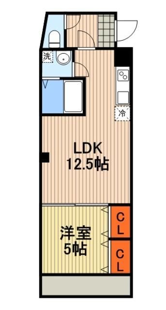 千葉市中央区要町のマンションの間取り