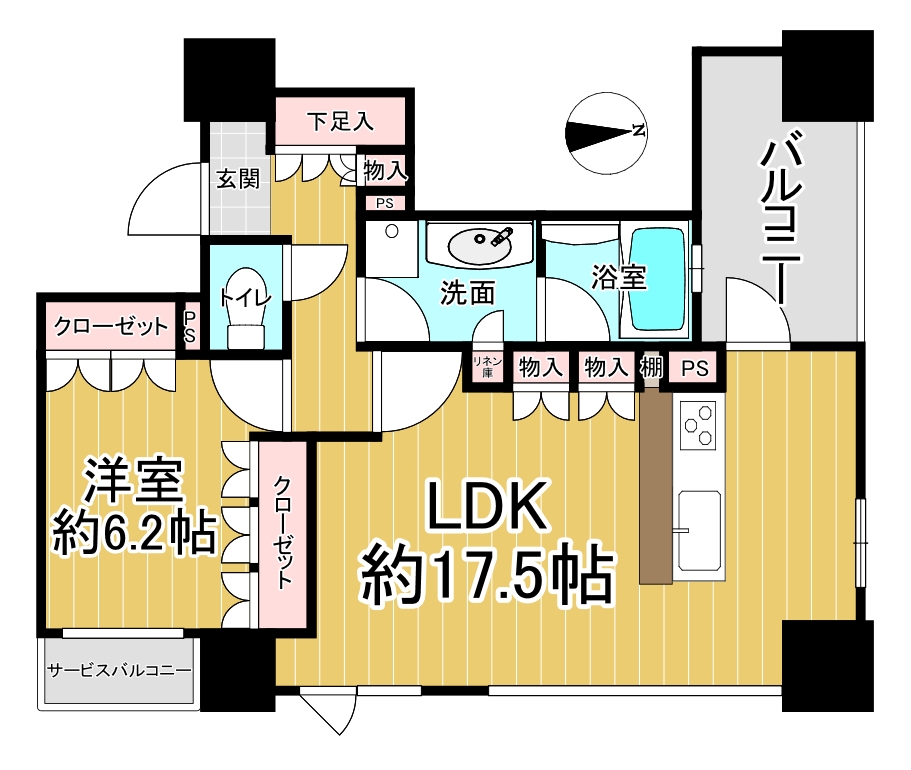 シティタワー梅田イーストの間取り