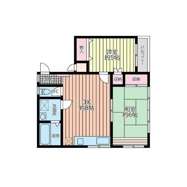 川崎市川崎区旭町のマンションの間取り