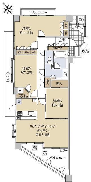 藤和高槻日吉台ホームズの間取り