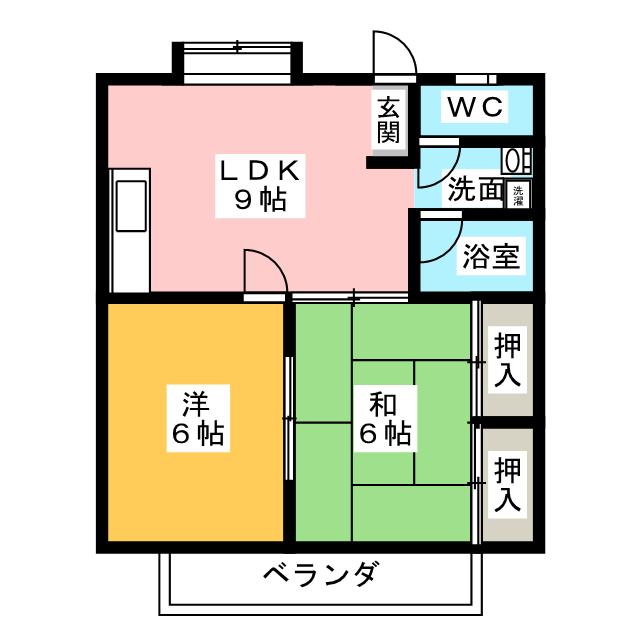 ヴェストシュタット三和IIの間取り