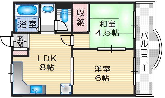 四宮マンションの間取り