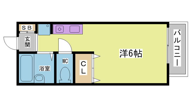 セジュール鈴蘭台の間取り