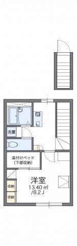 レオパレスパストラルフォレストの間取り