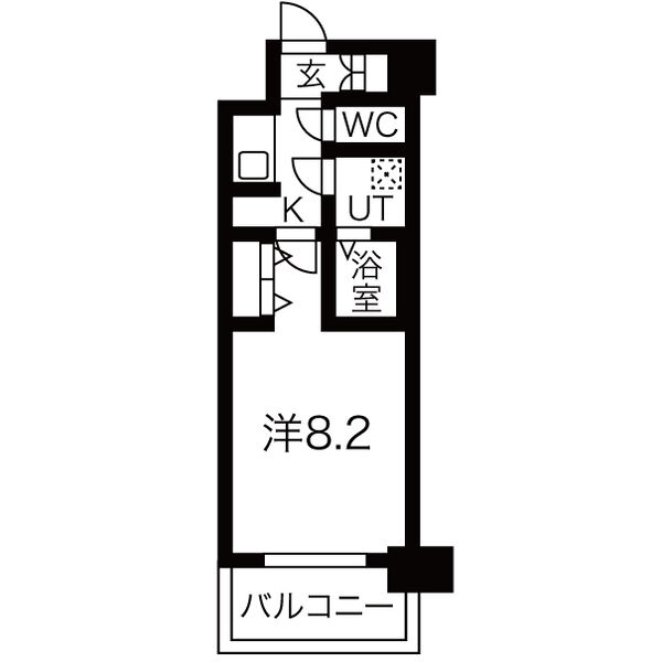 名古屋市中村区太閤のマンションの間取り