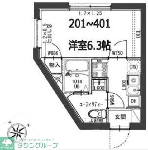 アイリス東品川の間取り