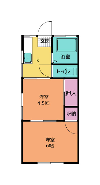 伊草ハイツの間取り