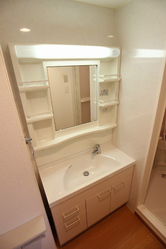 洗面設備　※別号室の写真です。シャンプードレッサーがついています♪