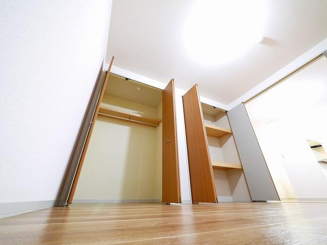 収納　たっぷりとした収納スペースです