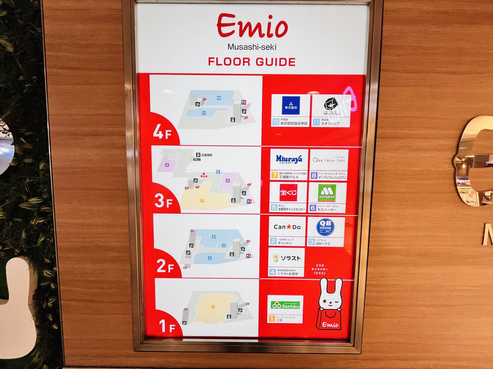 ショッピングセンター　Emio武蔵関（ショッピングセンター）まで187m