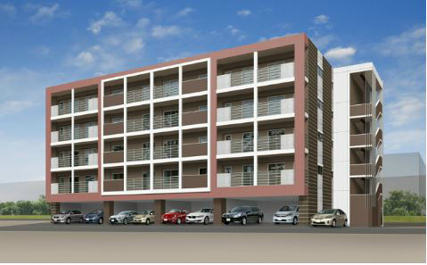 建物外観　冷暖房も完備です。