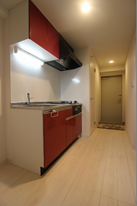 キッチン　2口コンロとグリルの備わっているキッチンです。