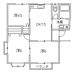 エスペランサ A棟の間取り写真