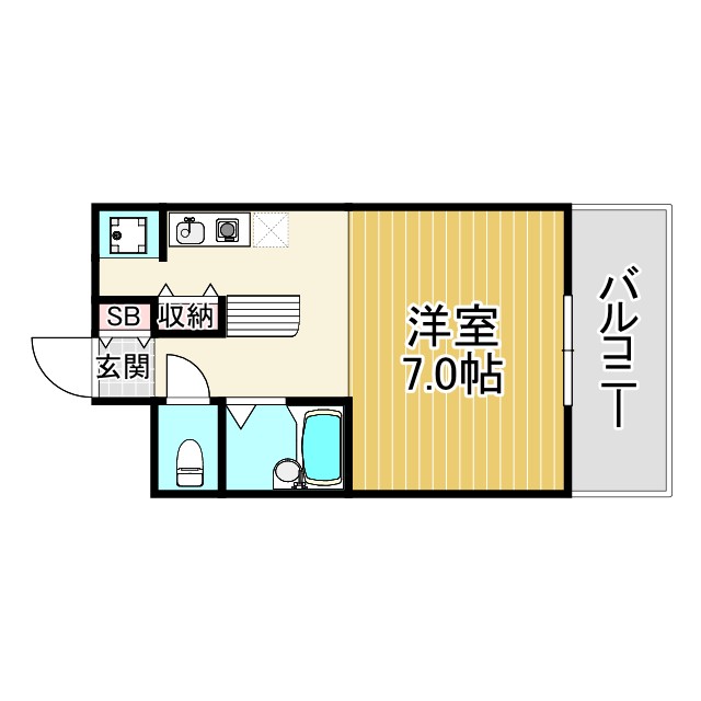 ペアコート仁川の間取り写真