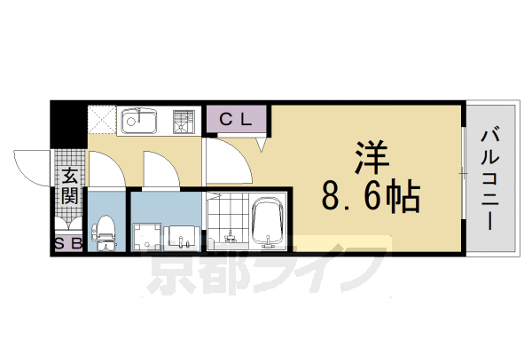 CREST TAPP 京都太秦天神川 DEX IIの間取り写真