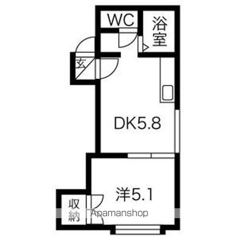 クルーズハウス南5条の間取り写真