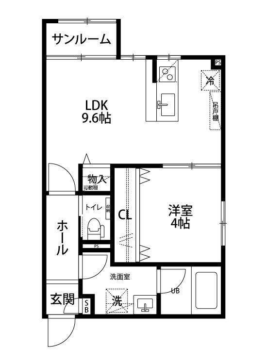 ベレーザ舟入町の間取り写真