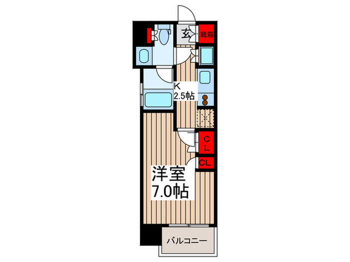Park Axis新御徒町Eastの間取り写真