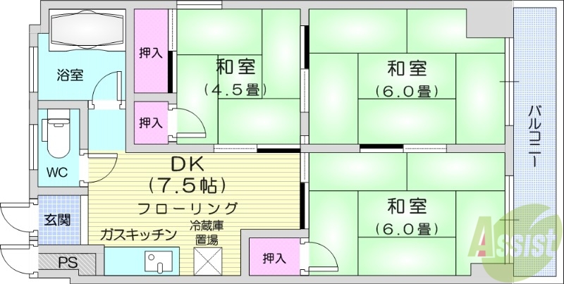 クリエイトビルの間取り写真