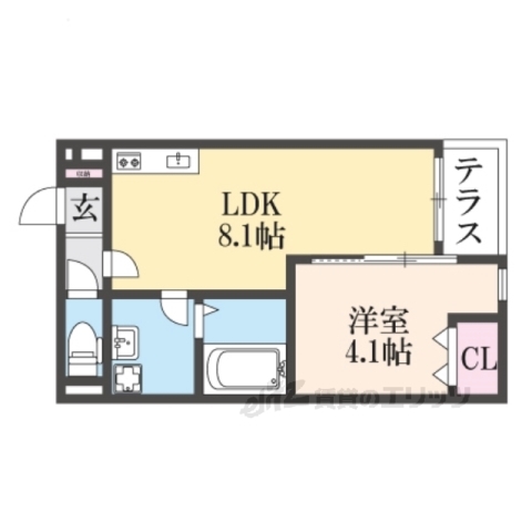 REGIES京都梅小路の間取り写真
