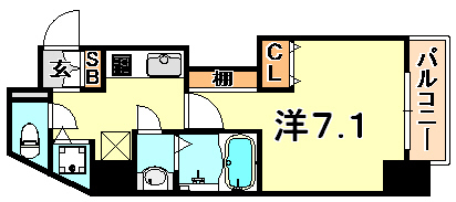 パシフィックレジデンス神戸八幡通の間取り写真