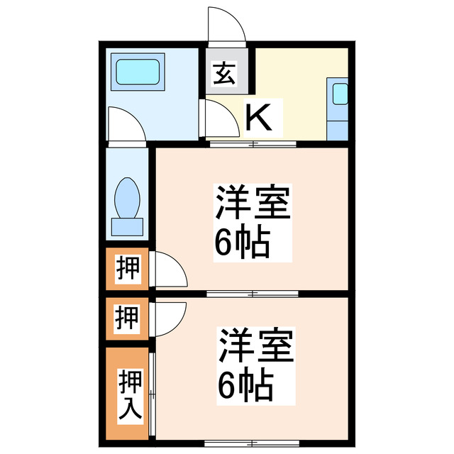 栄アパートの間取り