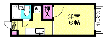 コーポ西原の間取り