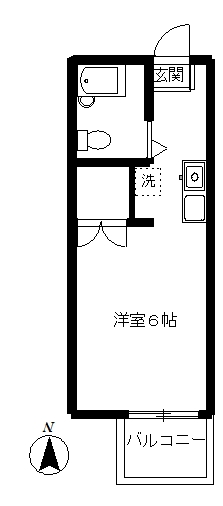 アスカハウスＡの間取り