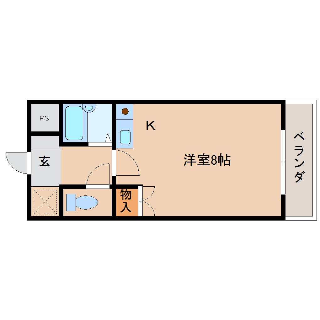 橿原市木原町のマンションの間取り
