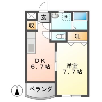 ツインズ前平IIの間取り