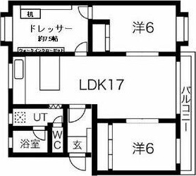 本地ヶ原住宅10号棟の間取り