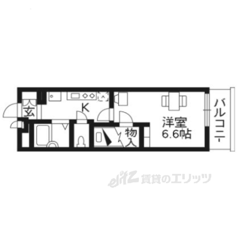 レオパレスプリオール東山３の間取り