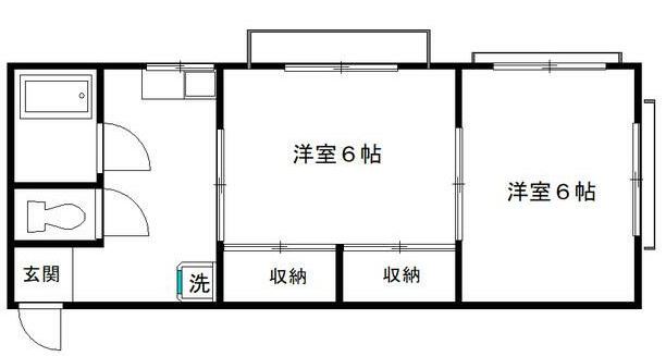 川崎市高津区久本のアパートの間取り