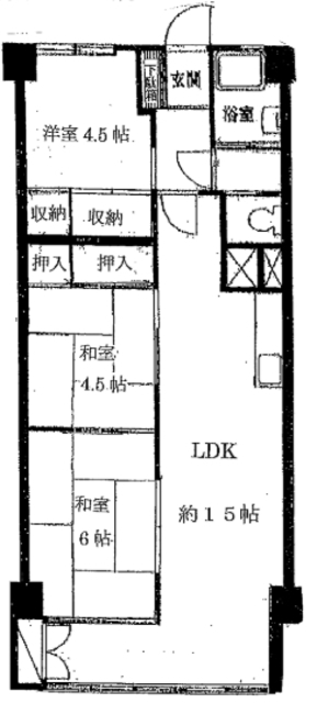 国分寺マンションの間取り