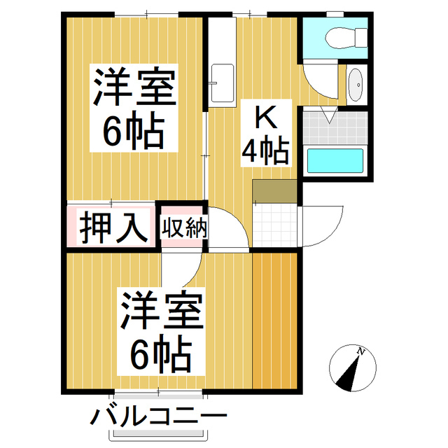 サクロモンテハイツの間取り