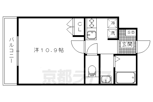 京都市上京区室町頭町のマンションの間取り