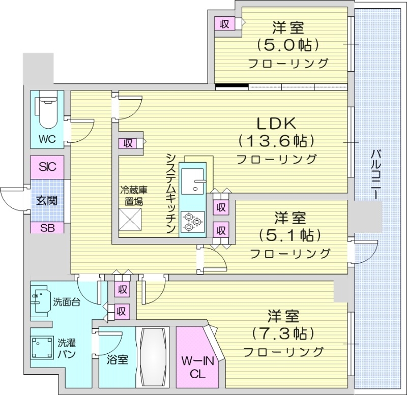 ONE札幌ステーションタワーの間取り